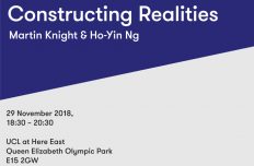 Ho-Yin speaking at the Bartlett's Constructing Realities lecture series